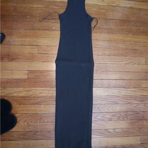 Zara Black Ribbed Dress